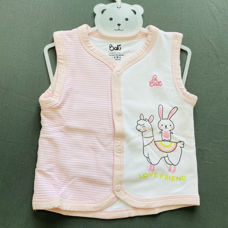 Áo gile bé trai / bé gái 2 lớp Baru (Sz 6-18m)