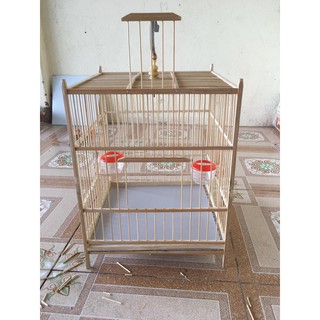 Khung lồng ép mộc Lồng chào mào rộng 31cm ép bổi tự ráp siêu dễ kèm đủ phụ kiện chất liệu trúc già