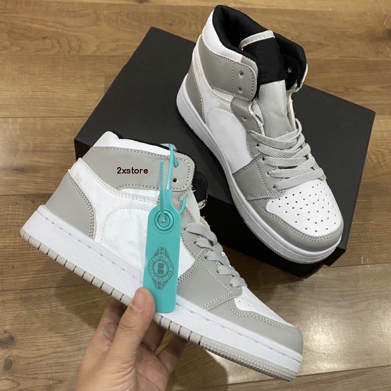 Giầy sneaker 2022 cao cổ xám camo siêu đẹp Fullbox