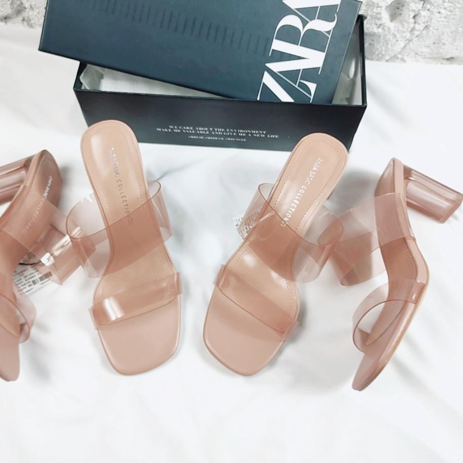 ZARA (Hàng Mới Về) Túi Giấy Trong Suốt Đựng Mỹ Phẩm 6 / 9cm