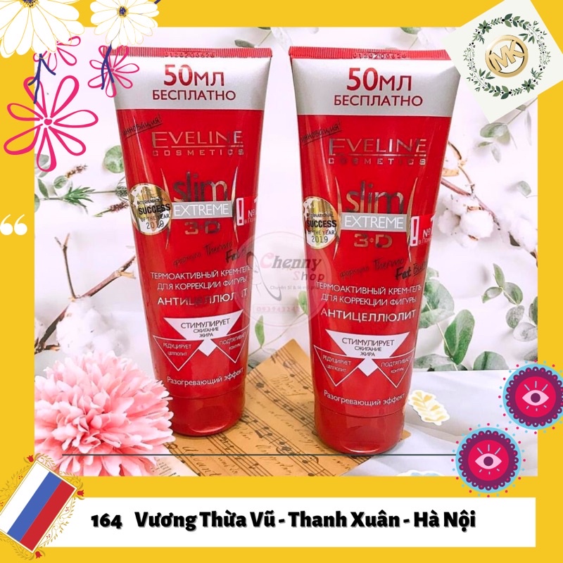 Kem tan mỡ Eveline Slim Extreme 3D 250ml nga | BigBuy360 - bigbuy360.vn