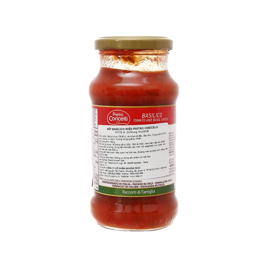 Sốt Basilico Pietro Coricelli hũ 350g