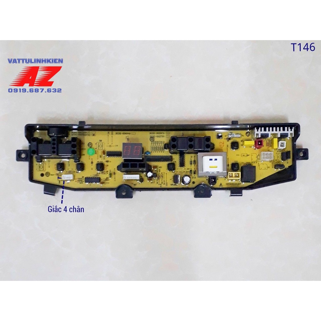 Board mạch máy giặt SAMSUNG của đứng kiểu DC92-00297A/DC92-00278V/DC92-00755B loại zắc 4 chân và 7 chân