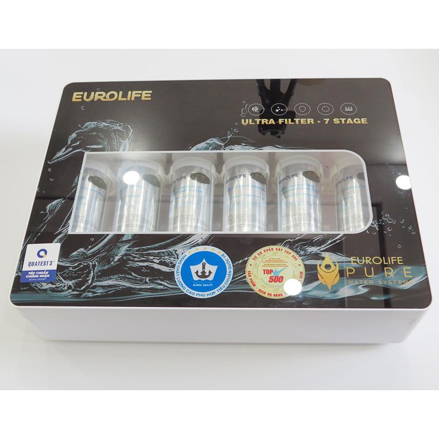 Máy lọc nước uống trực tiếp 7 cấp độ lọc Eurolife EL-UF7 (Gold)