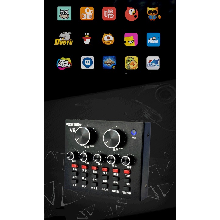 Sound card thu âm V8 có AutoTone Chất Lượng Cao