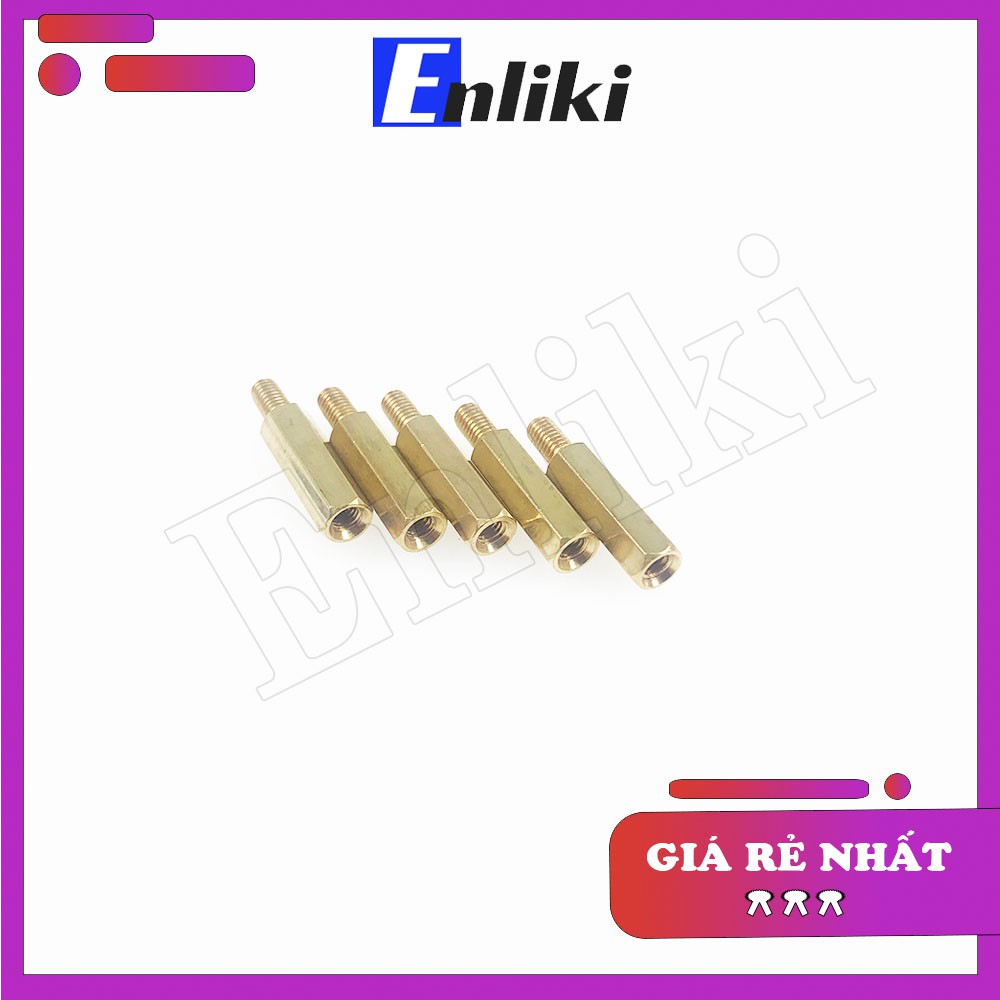 Cọc Đồng M3 Đực-Cái (15+6mm)