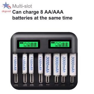 Bộ Sạc Pin 8 Pin Aa Aaa C D