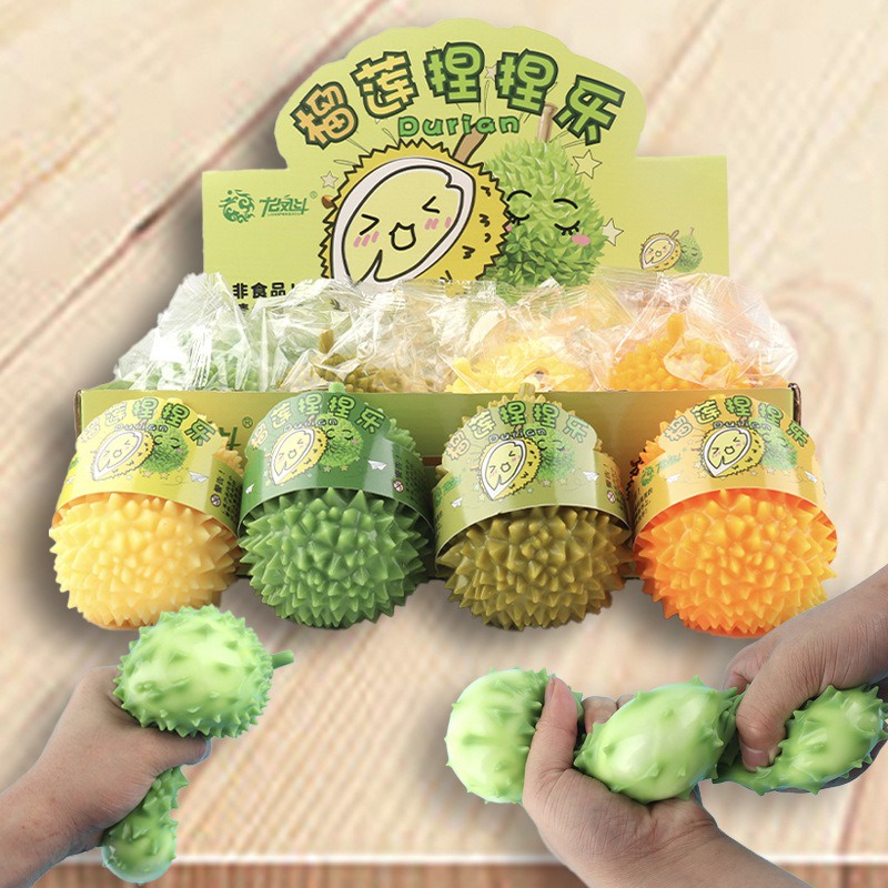 Squishy quả sầu riêng Mochi mềm mịn dễ thương chân thực giảm stress co dãn đàn hồi ngộ nghĩnh bóp giải tr
