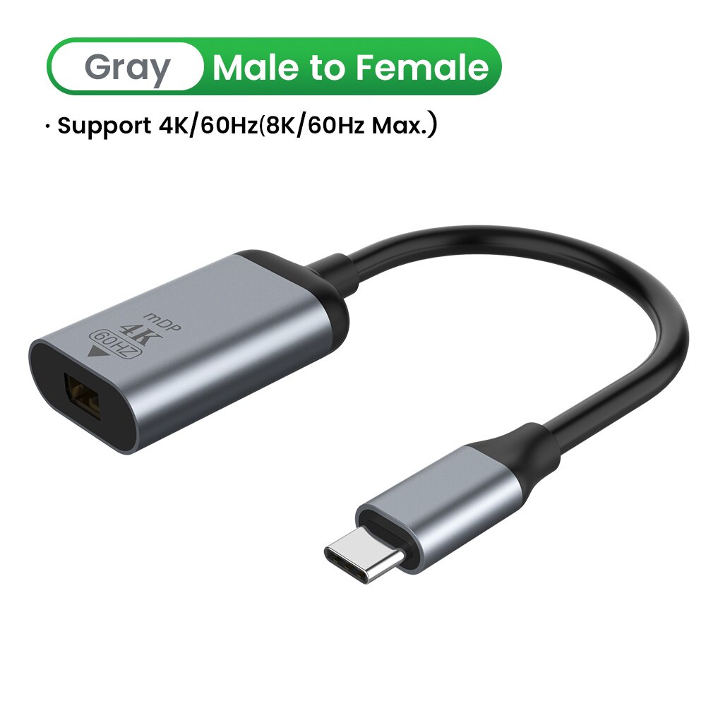 Cáp chuyển đổi USB C sang DP 4K 2K 60hz cho máy tính bảng/ điện thoại/ laptop