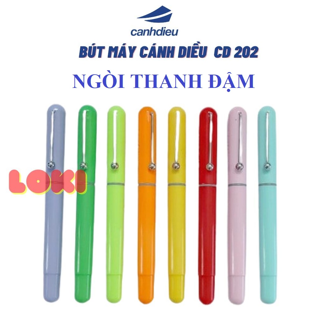 Bút Cánh Diều CD 202, thanh đậm luyện viết chữ đẹp, Bút máy học sinh, viết Cánh Diều 202 - Loki Kids