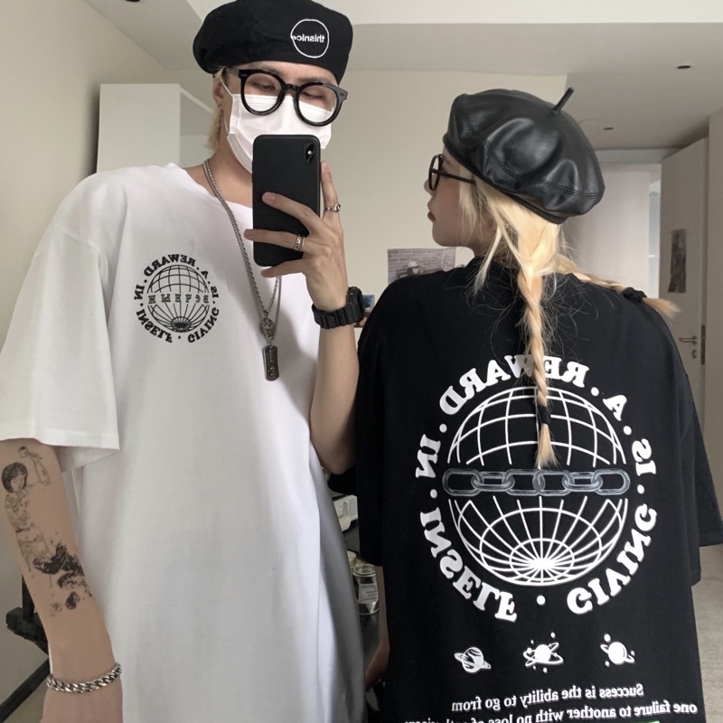 Áo thun tay lỡ nam nữ, áo phông unisex form rộng chất cotton mát mịn thấm hút mồ hôi in hình XÍCH CẦU