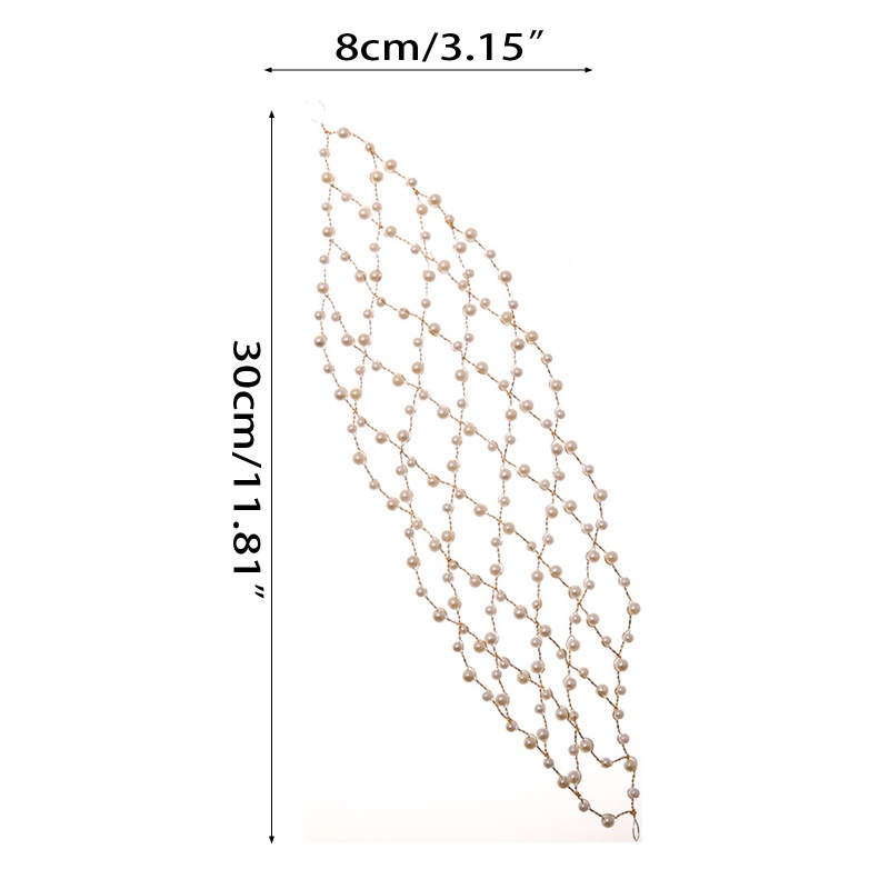 Flgo Băng Đô Cài Tóc Đính Pha Lê Và Ngọc Trai Phong Cách Đường Phố Dành Cho Cô Dâu