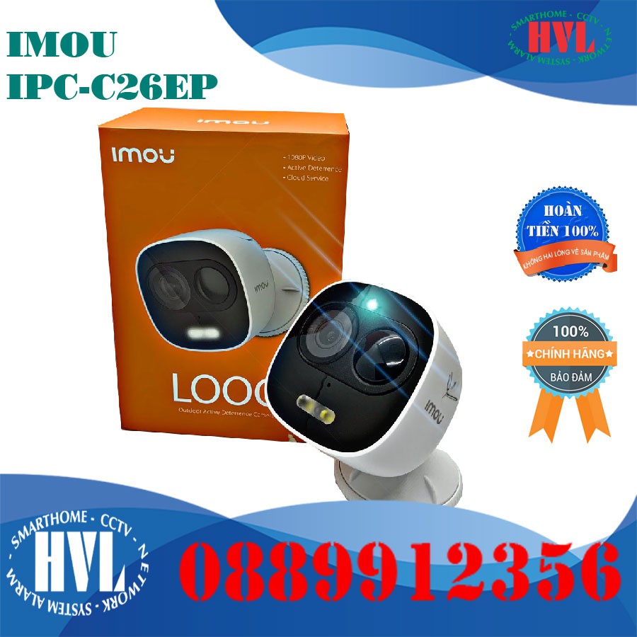 Camera IMOU IP Wifi 2MP LOOC IPC-C26EP ĐÈN CÒI