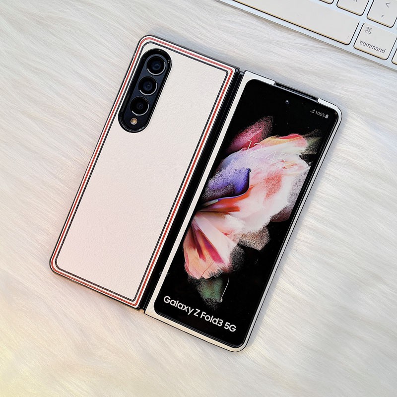Ốp điện thoại cứng họa tiết kẻ ô nhiều màu chống sốc cho Samsung Galaxy Z Fold 3 Z Flip 5G