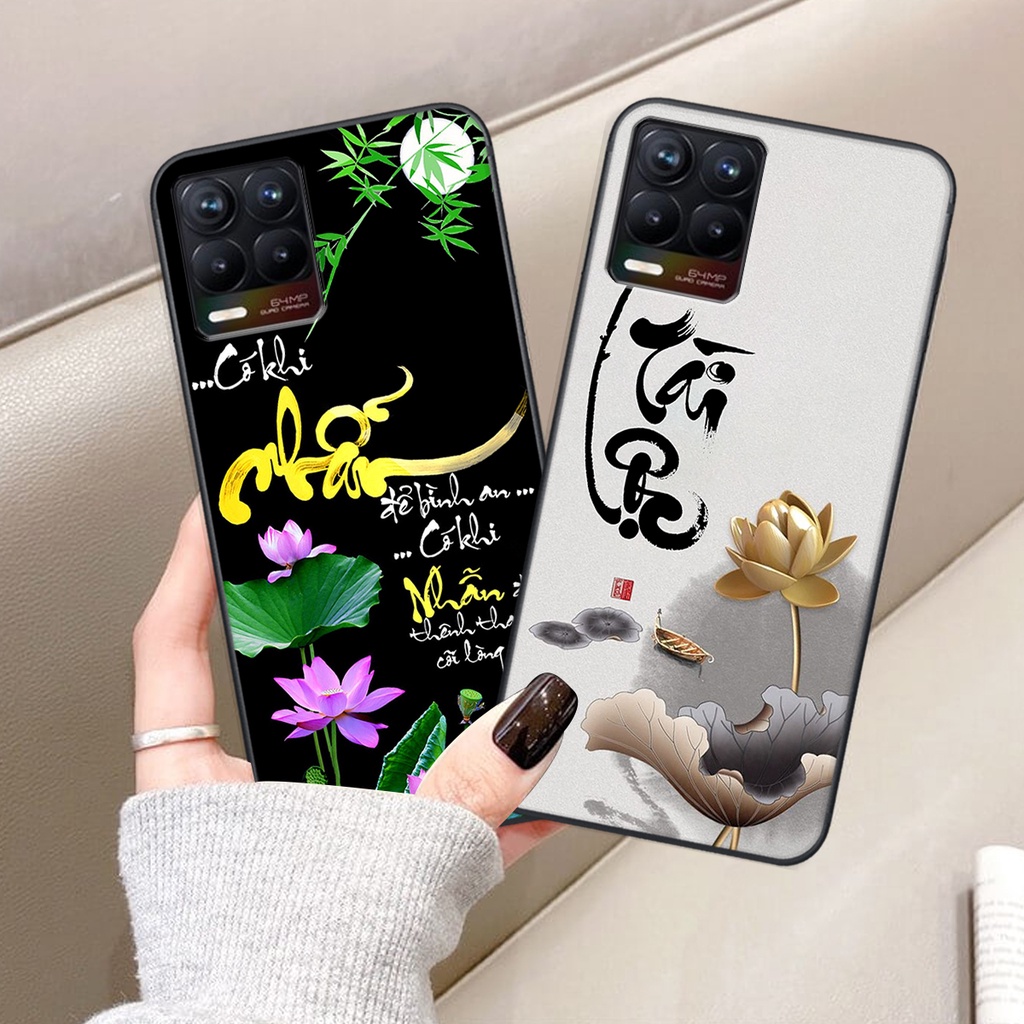 Ốp lưng Realme 8 / 8 PRO in hình chữ tài chữ lộc, Cha Mẹ, bình an SIÊU ĐẸP