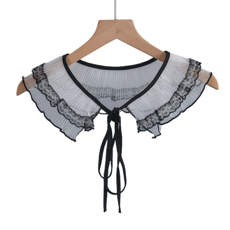 Khăn Choàng Cổ Búp Bê Vải Lưới Phối Ren Phong Cách Hàn Quốc Thời Trang Cho Nữ