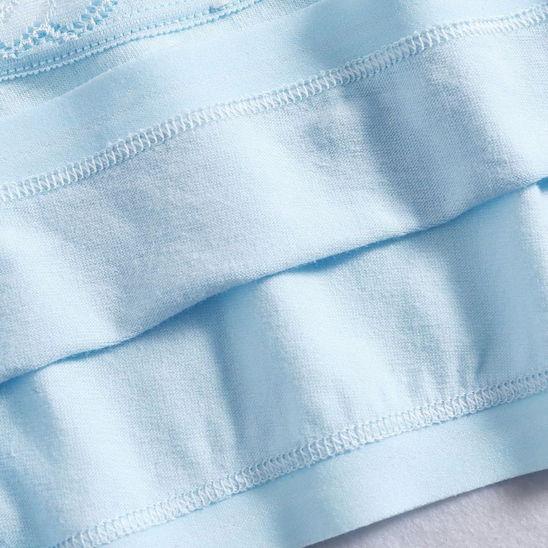 Set 4 Áo lót vải cotton Phối Ren Thời Trang Mùa Hè Cho Bé Gái