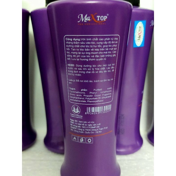 Xịt dưỡng tóc MAXTOP 2 Lớp.