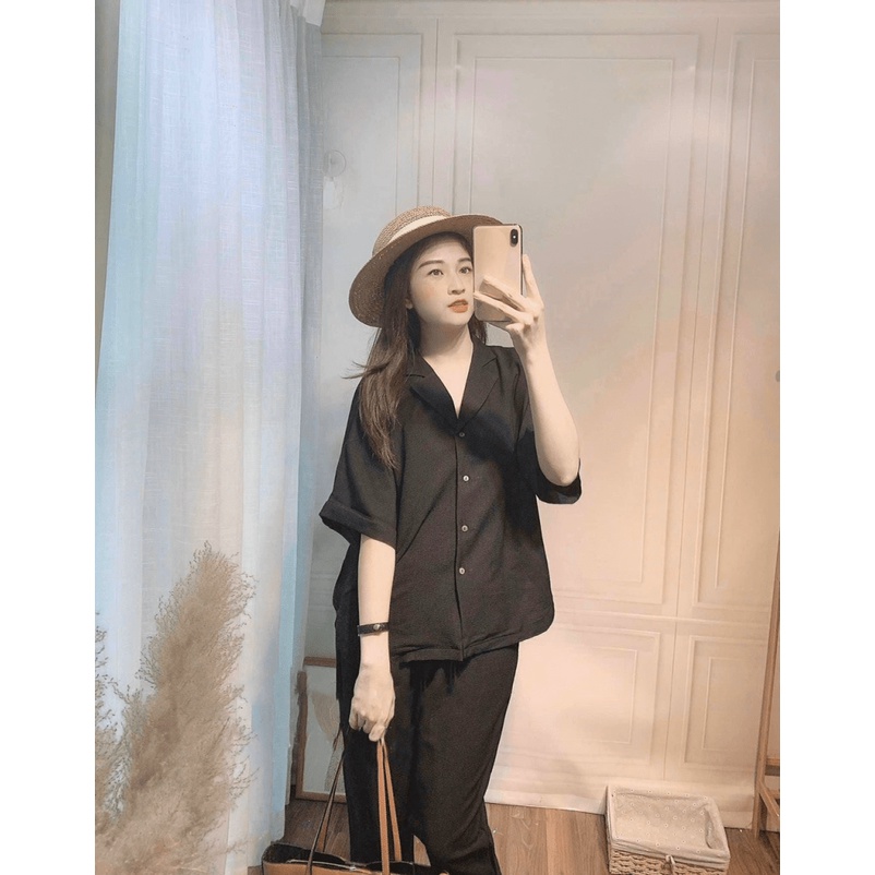 (MẪU MỚI) MẪU MỚI SÉT ĐŨI NỮ FORM RỘNG SIÊU PHẨM CỰC HOT PU HHP FASHION