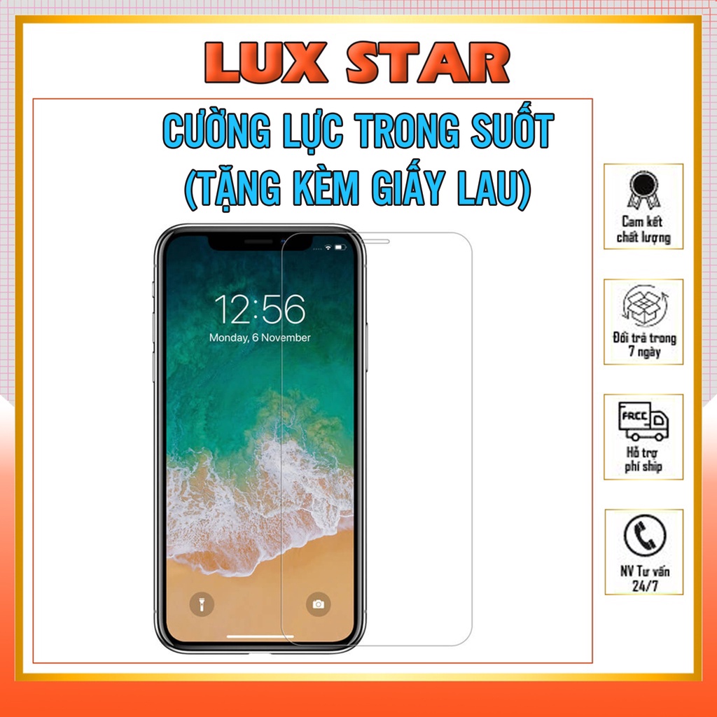 Kính Cường Lực Iphone REMAX Trong Suốt Không Viền Đen 6/6s/7/7plus/8/8plus/plus/x/xr/xs/11/12/13/14/pro/max/plus