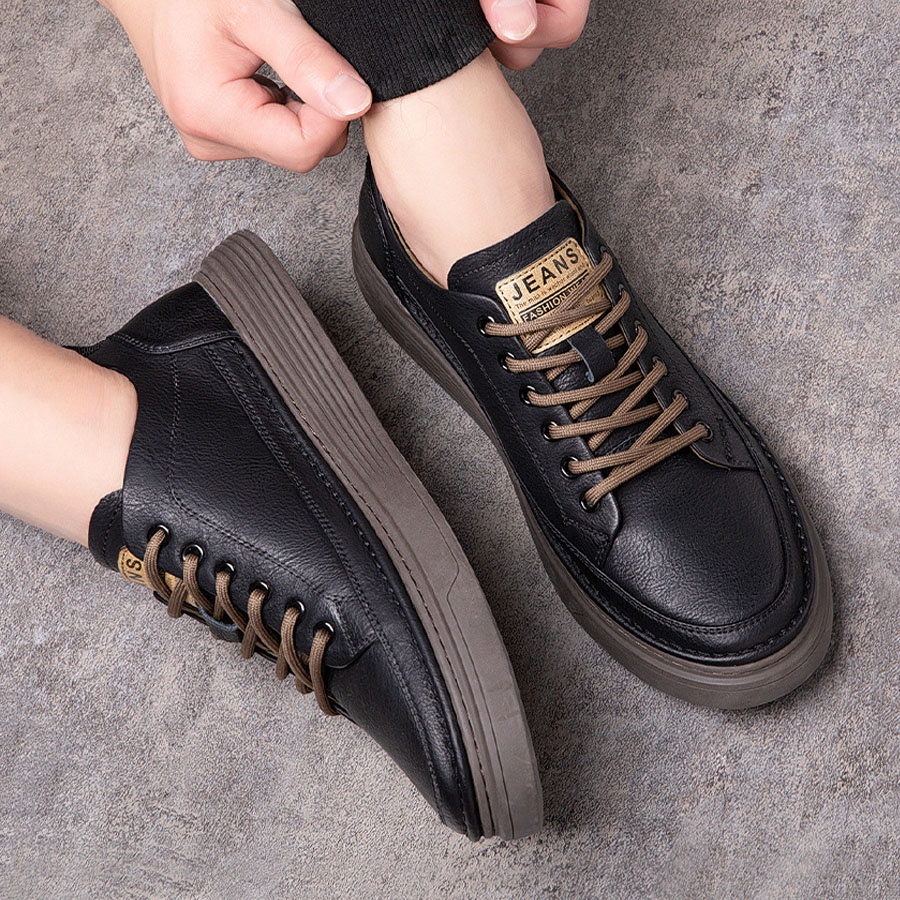 Giày Sneaker Nam, Giày Da Nam Cao Cấp Kiểu Mới Bảo Hành 12 Tháng