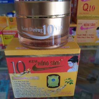 [ Chính Hãng] Kem Dưỡng 10 Vip Hồng Sâm 30g.