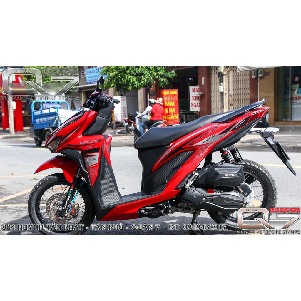 Tem rời vario - đỏ đen - decalq7