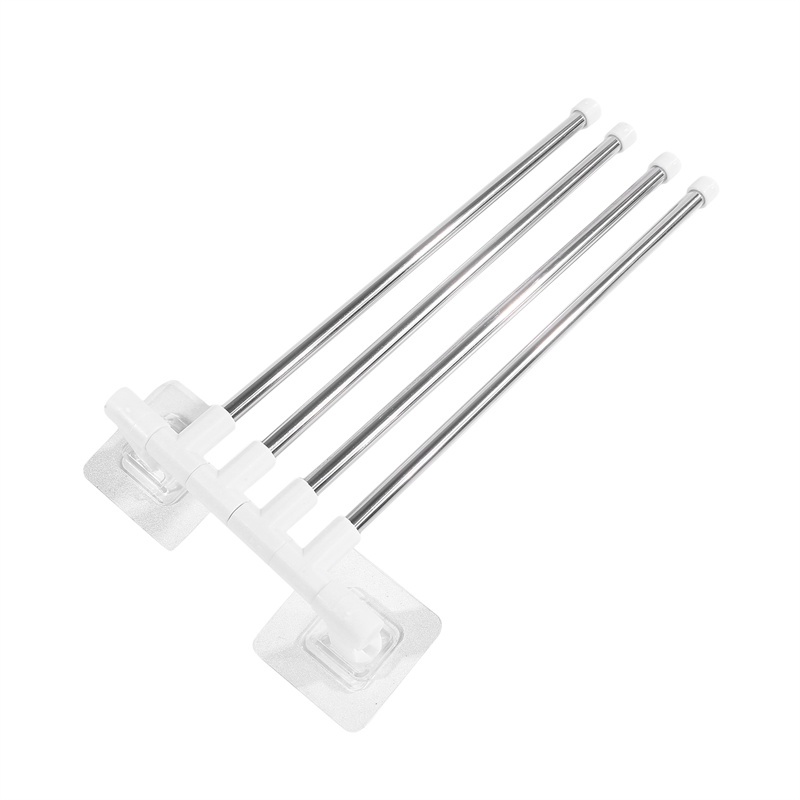 Giá treo khăn giá đỡ khăn có thể xoay không gian nhôm 2/3/4/5/6--bar giá treo khăn nhà bếp kệ giấy treo tường