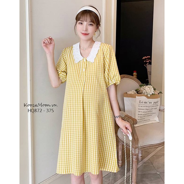 Đầm bầu HQ872 hàng nhập cao cấp shop Young Mom