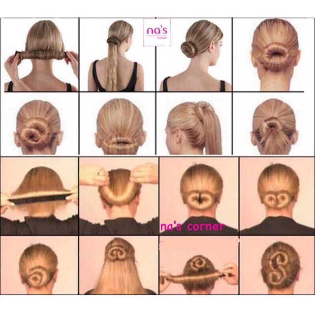 Dụng cụ búi tóc thanh bới tóc củ tỏi đa năng