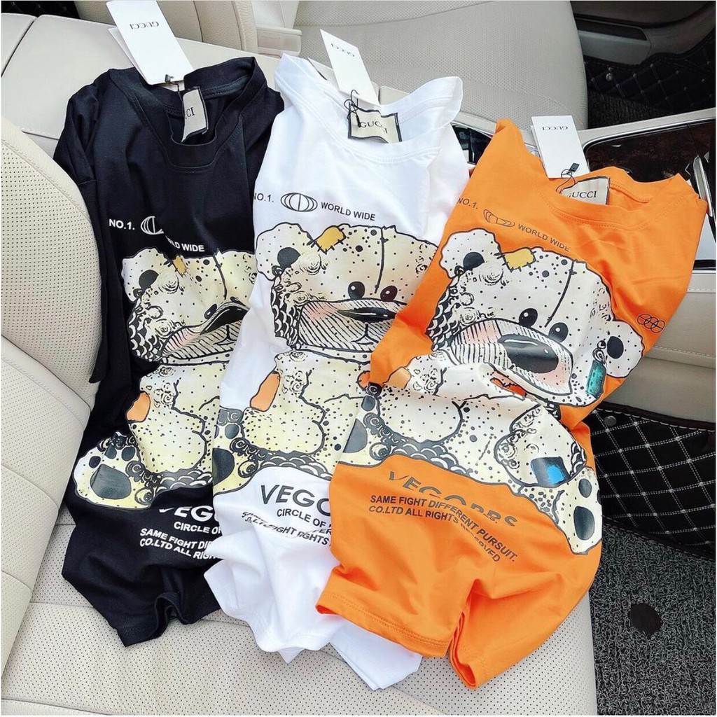 Áo Thun Nữ Cotton Hàng QC Cao Cấp Free Ship, Áo Dáng Rộng In Hình Gấu Cute Rõ Nét Giá Rẻ Chất Đẹp Vải Mát Mịn, MN7