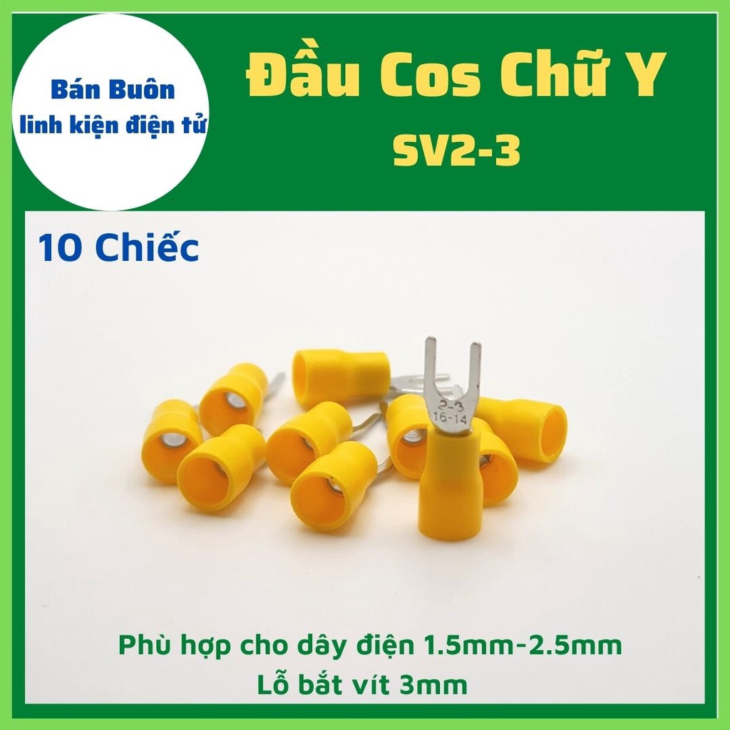 10 chiếc Đầu cos chữ y2-3, cos chẻ, cos y, cos, sv2-3, cos y các loại (100% Cos Đồng)
