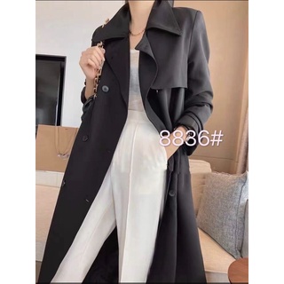 Áo trench coat dài mềm AK-8836