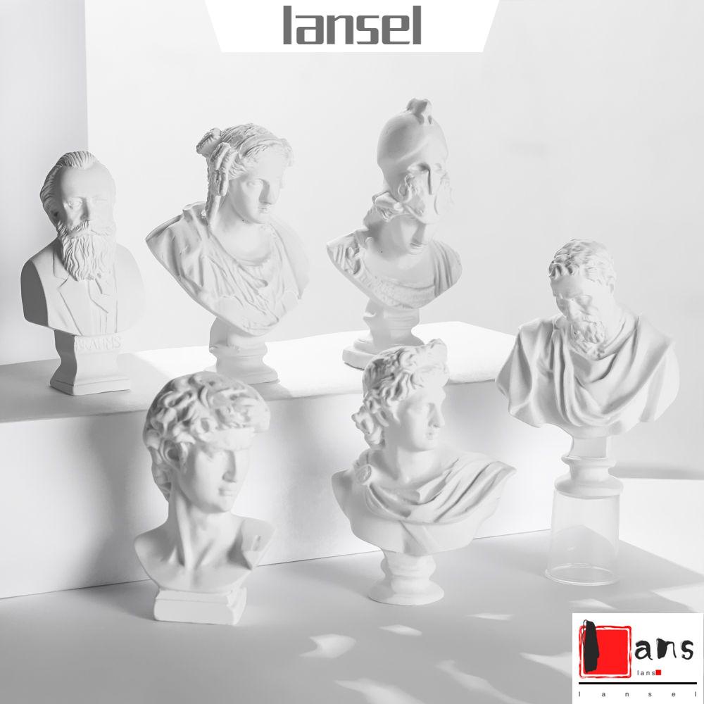 Đồ trang trí Tượng Nữ Thần Thoại Hy Lạp Mini Bằng Thạch Cao Để Bàn Trang Trí Nhà Cửa