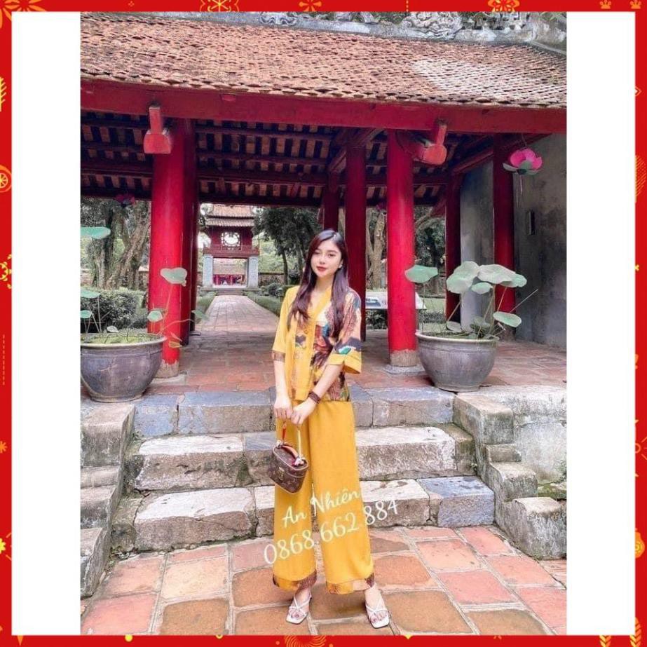 ( Xả Hàng Bán Lỗ) Sét Bộ Nữ Quần Áo Phật Tử Lụa Satin Cao cấp | BigBuy360 - bigbuy360.vn