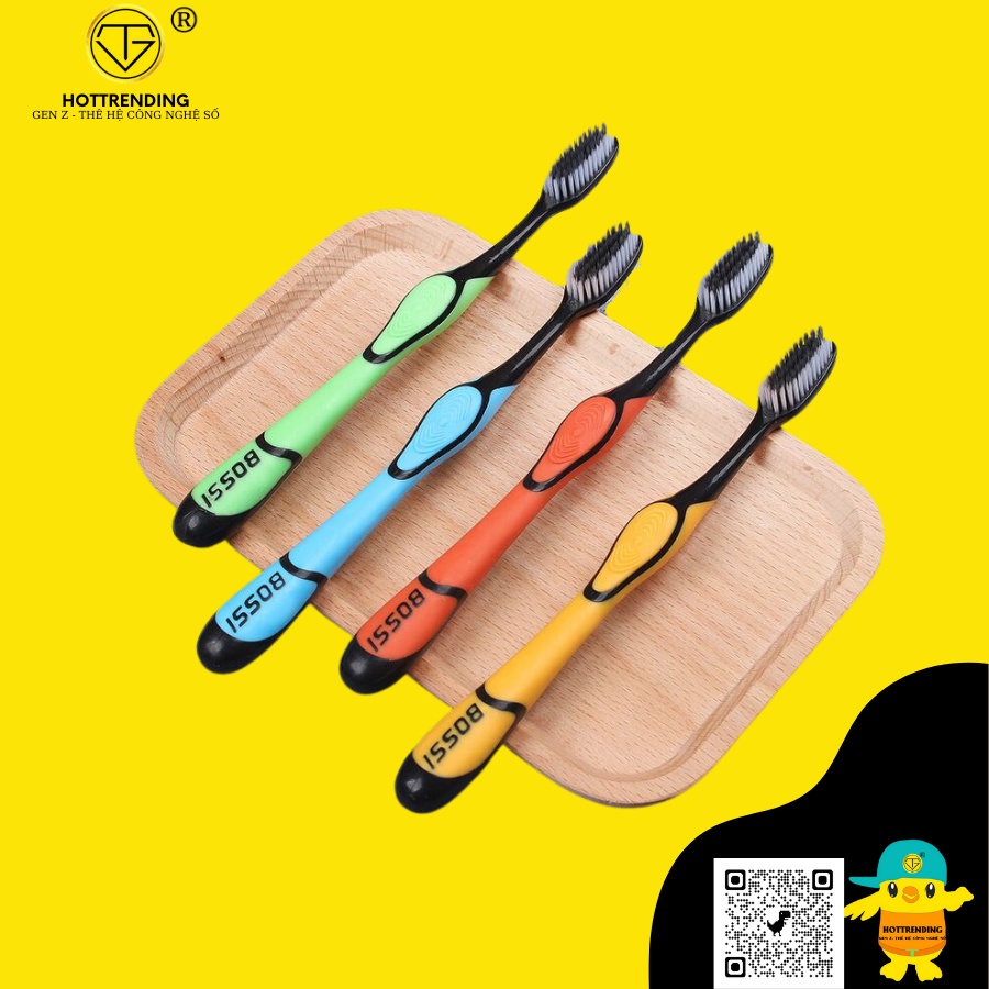 Bàn chải đánh răng nhật bản siêu mềm của Nhật làm từ than hoạt tính