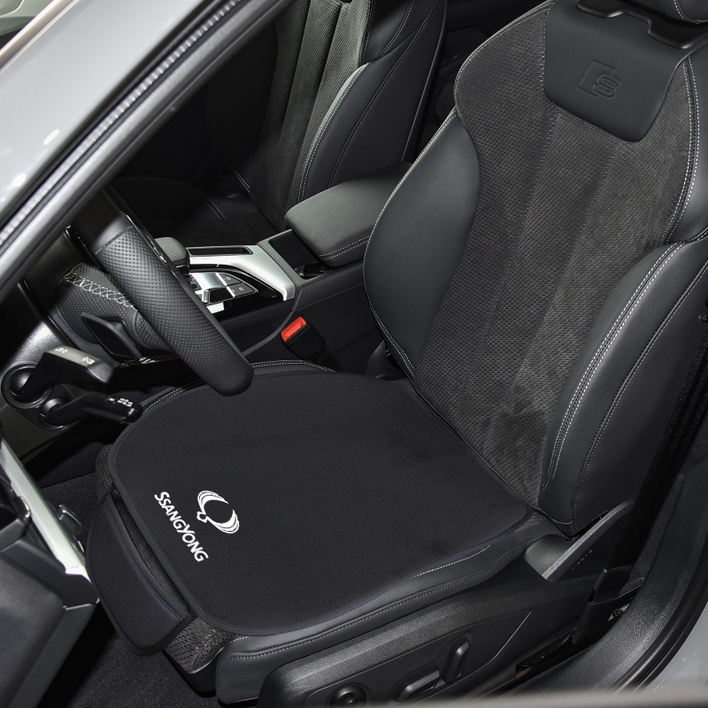 Đệm Lót Ghế Ngồi Xe Hơi Bằng Nỉ Mềm Mại Chống Trượt Thông Dụng Cho SsangYong Actyon Turismo Rodius Rexton Korando Kyron