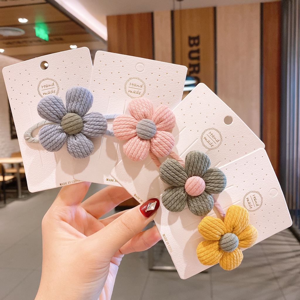 Kẹp Tóc BB Hình Bông Hoa Theo Kiểu Hàn Quốc