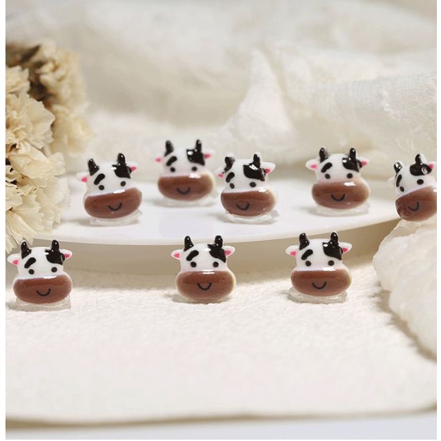 Set 10 Chamr hình Bò sữa siêu Cute mã số 8