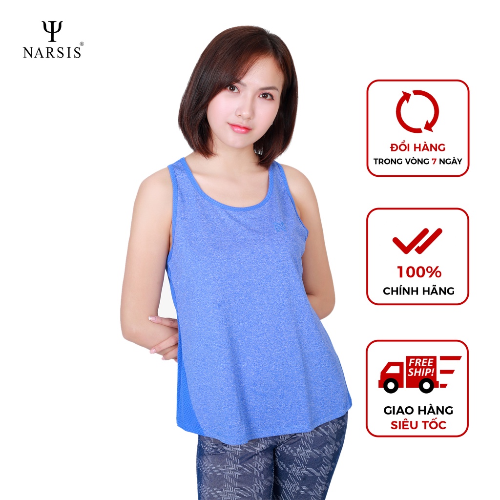 Áo may ô nữ mặc nhà L8004A Narsis màu xanh ánh tím chất liệu cao cấp cực mềm mại thông thoáng