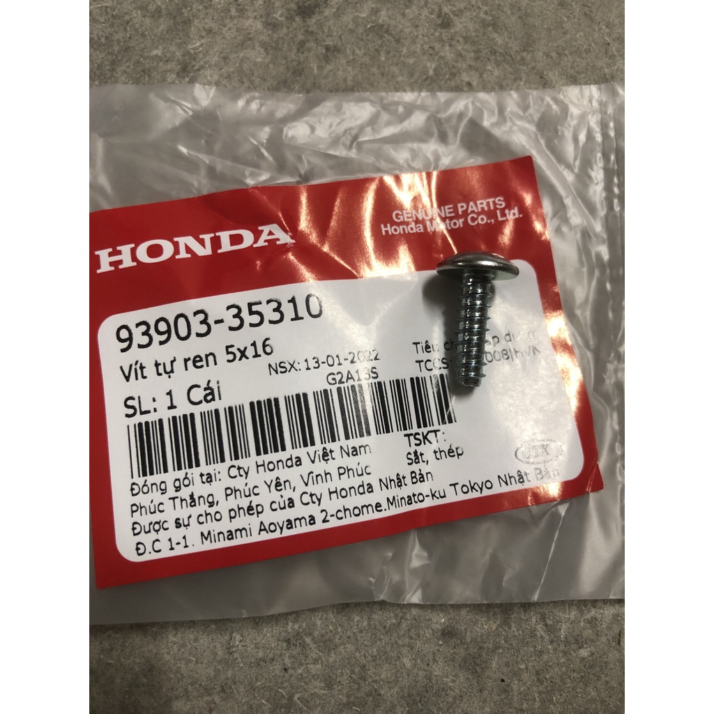ỐC 5 LY RĂNG XOẮN ZIN CHÍNH HÃNG HONDA