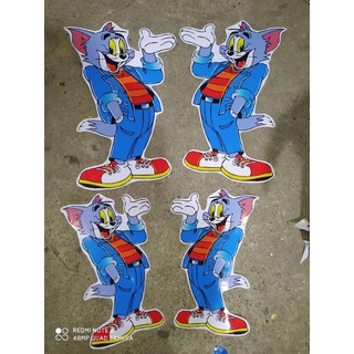 Tem mèo tôm mẫu mới, Tem decal Tom&jerry. Tem dán Tom&Jerry. Tem stickers Tom&Jerry dán xe tải, xe ô tô