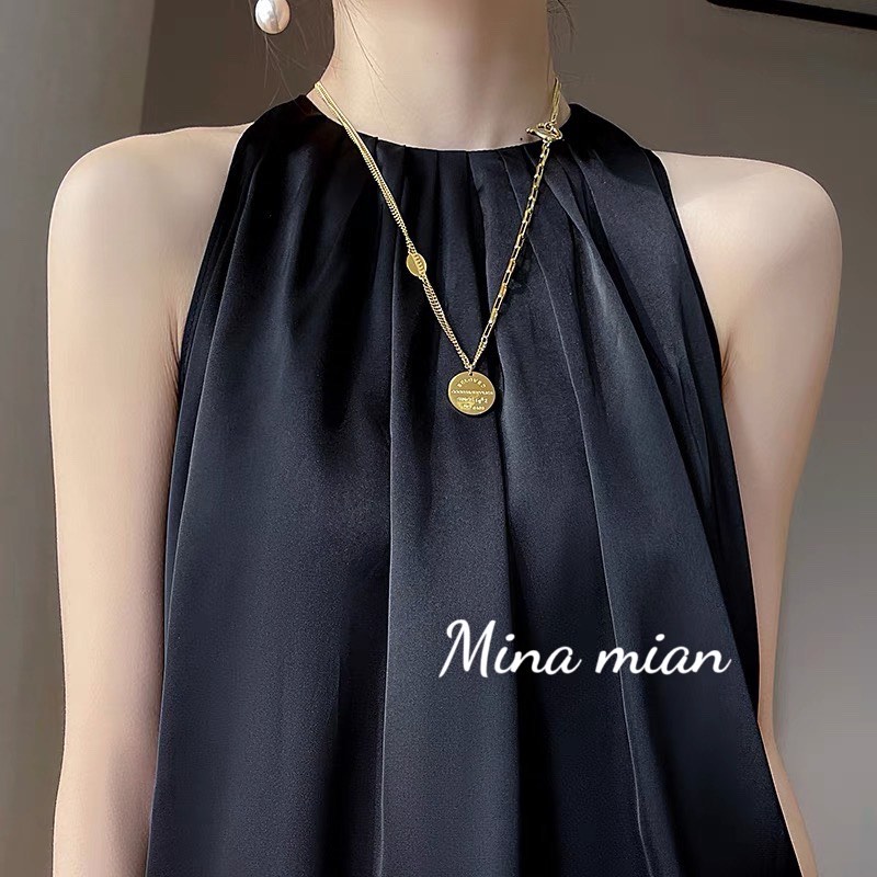 ✅Áo cổ yếm xếp ly siêu xinh✅
