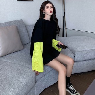 A260 áo thun ulzzang cá tính tay 2 màu.