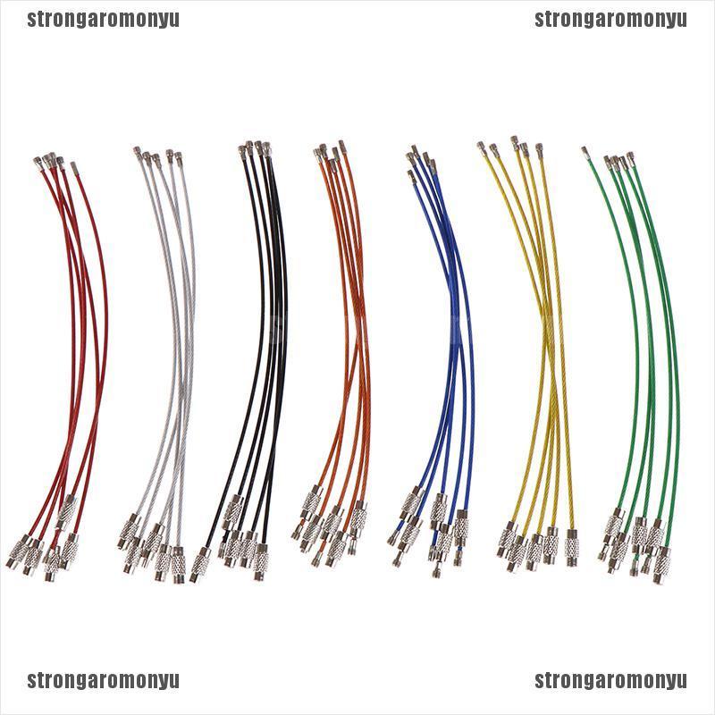 Set 5 Dây Móc Khóa Bằng Thép Không Gỉ Tiện Dụng Khi Đi Dã Ngoại