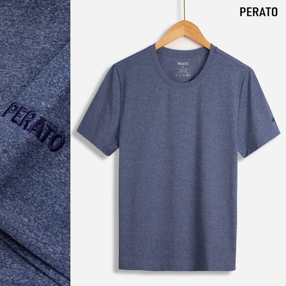 Áo Thun Nam Ngắn Tay PERATO (6 Màu), Chất Liệu Cotton Mềm Mại, Thấm Hút Nhanh Chóng, Bền Màu (TSOP21023) | BigBuy360 - bigbuy360.vn