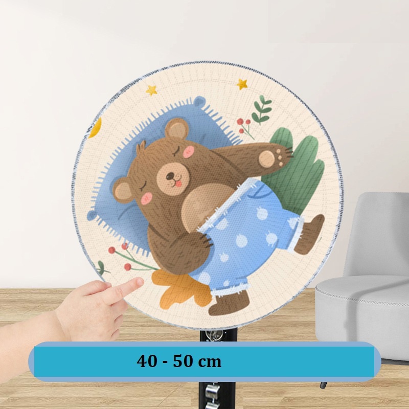 Lưới Bọc Quạt Máy Ngăn Bụi Bẩn ,An Toàn Cho Bé Có Dây Rút.