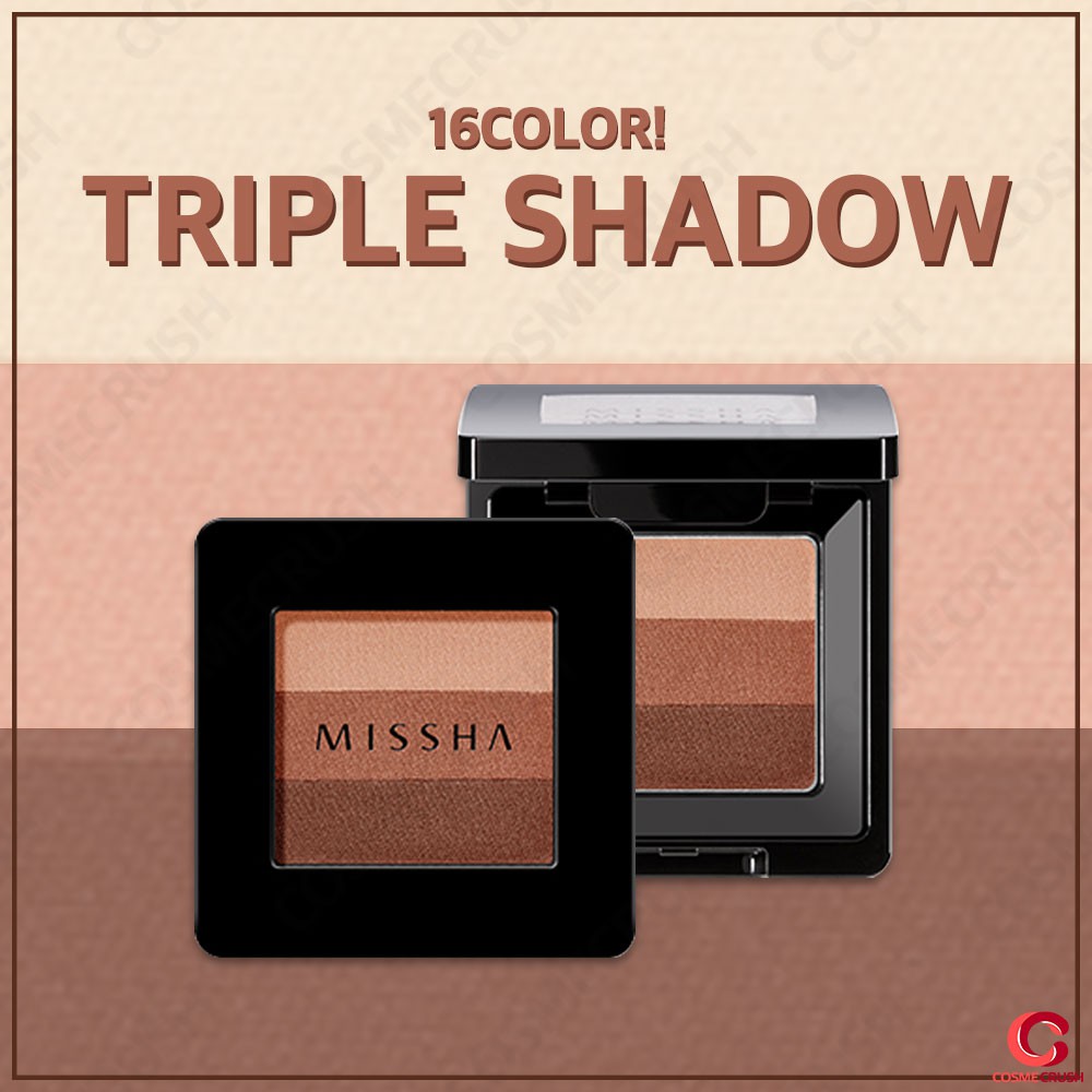 [Hàng mới về] Phấn Mắt 3 Màu Missha Dòng Triple Shadow Độc Đáo