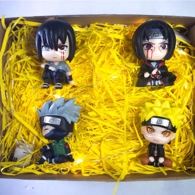 Quà Tặng Sinh Nhật, Hộp Quà Mô Hình Nhân Vật Naruto Chibi, Nhân Vật Anime Yêu Thích Của Các Bạn Nhỏ