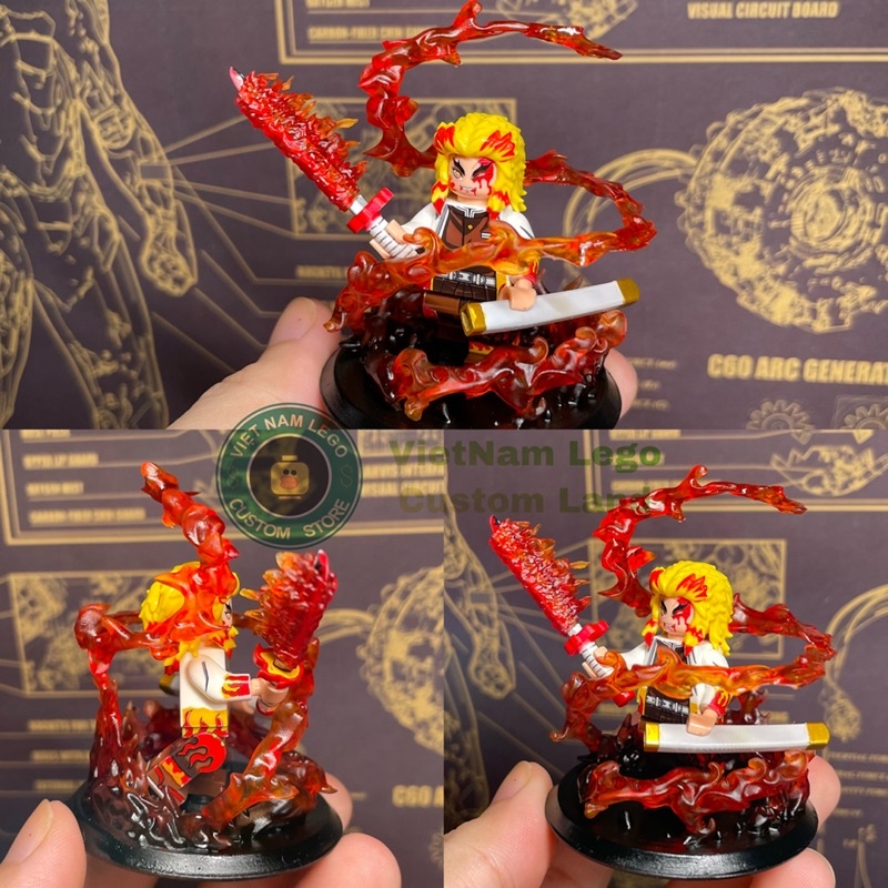 Custom figures: Base hơi thở của lửa- hiệu ứng  chém lửa